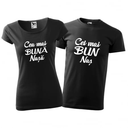 Cupluri - Tricouri cuplu - CEL MAI BUN NAS / CEA MAI BUNA NASA