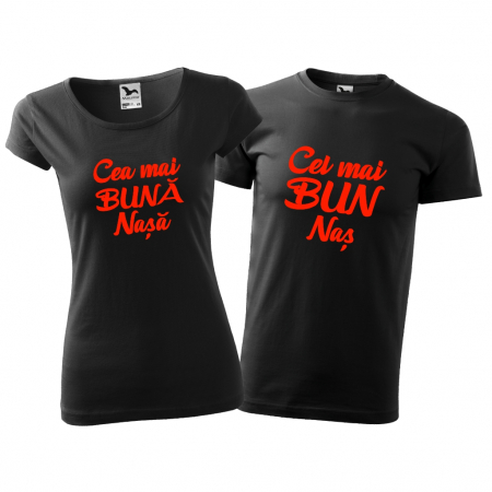 Tricouri cuplu - CEL MAI BUN NAS / CEA MAI BUNA NASA [2]