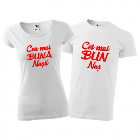 Tricouri cuplu - CEL MAI BUN NAS / CEA MAI BUNA NASA [1]