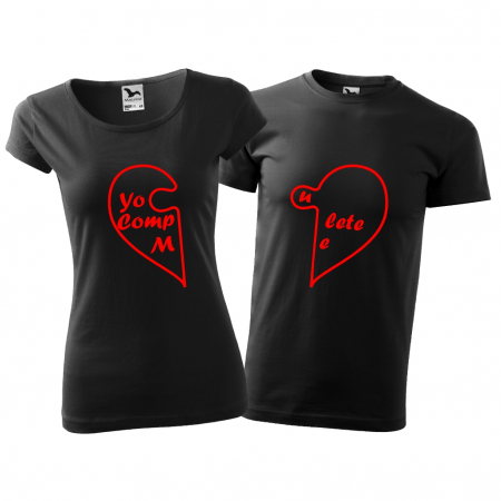 Tricouri cuplu - YOU COMPLETE ME [3]