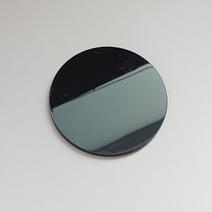 Bază rotundă din plexi negru cu/fără gaură, grosime 3 mm [1]