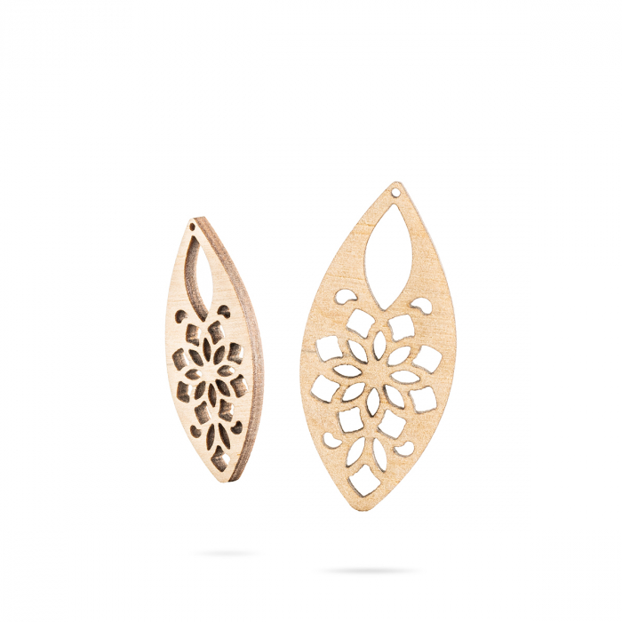 Bază bijuterii din lemn - Wood earrings base F 56 [1]