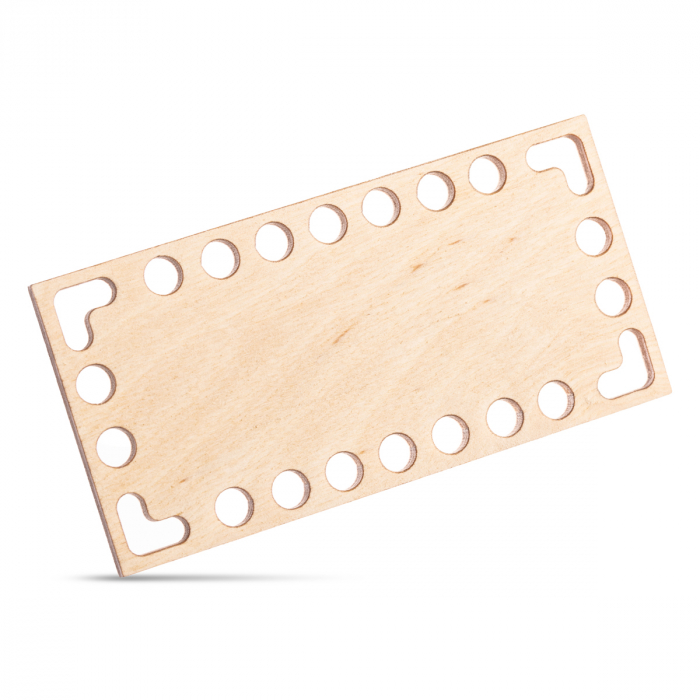 Bază din lemn pentru croșetat simplă dreptunghi - 5*10 cm; 10*15 cm - BC07 [1]