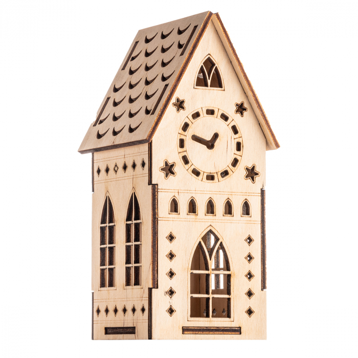 Căsuță de lemn pentru home decor cu led- SC98 [1]