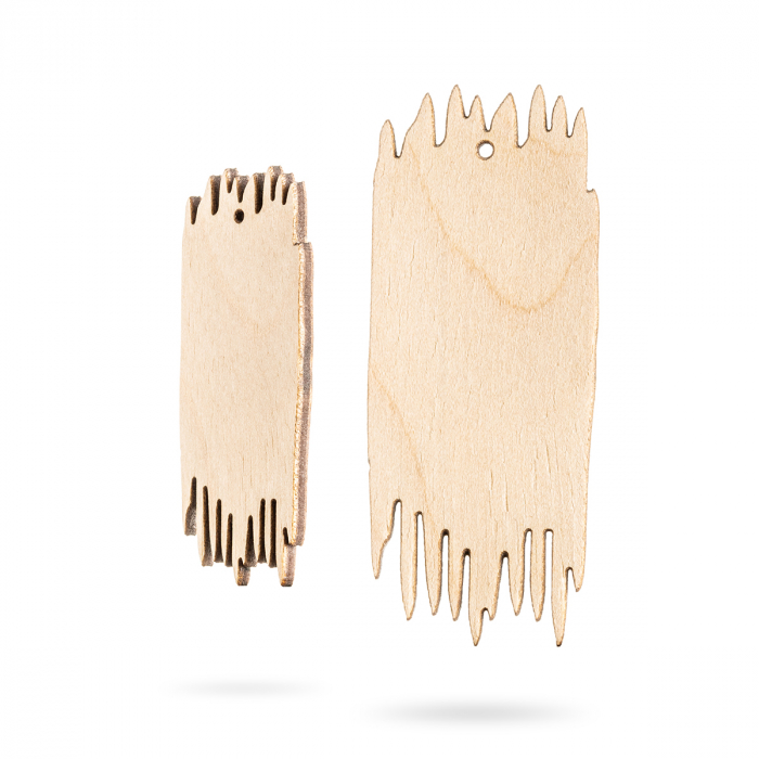 Bază bijuterii din lemn - Wood earrings base F 46 [1]
