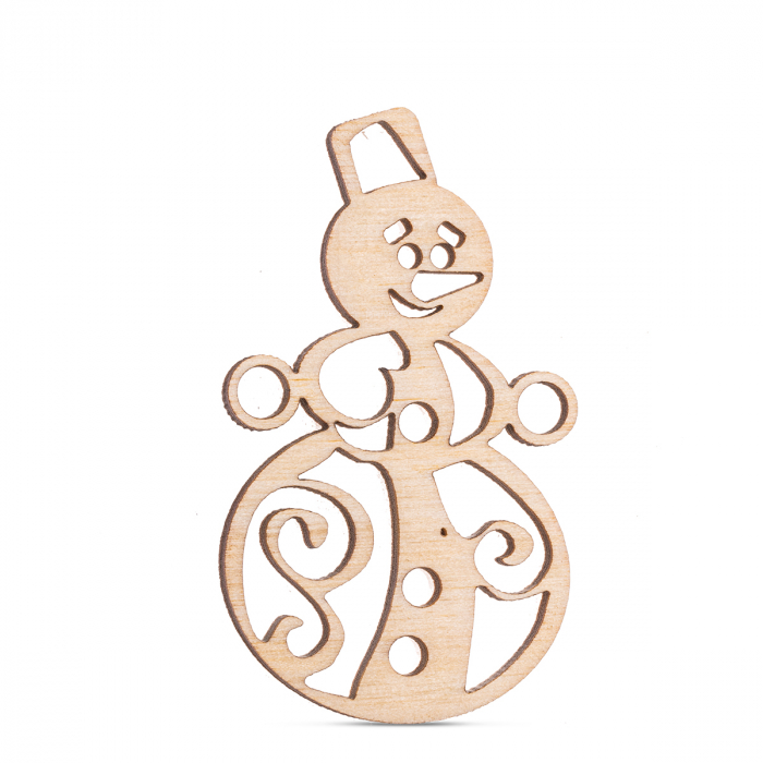 Figurine decorative din lemn - om de zăpadă - SC65 [1]
