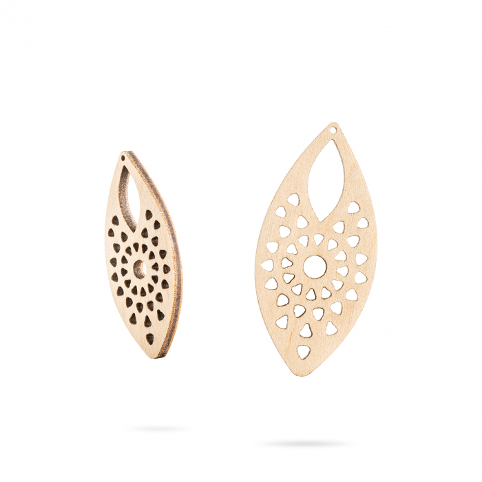 Bază bijuterii din lemn - Wood earrings base F 58 [1]