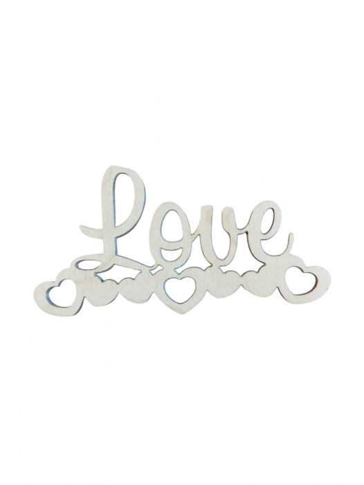 Prescript din lemn - Love- Î*L 5,7 * 11 cm; 9 * 17 cm; 19 * 36 cm; 29 * 55 cm; 39 * 75 cm - HD16 [1]