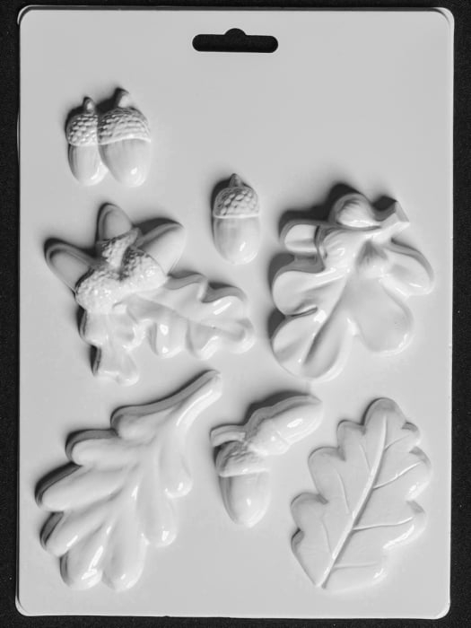 Matriță din plastic pentru turnat, frunze – Figurine din ipsos, praf ceramic, beton, piatră lichidă sau săpun [1]