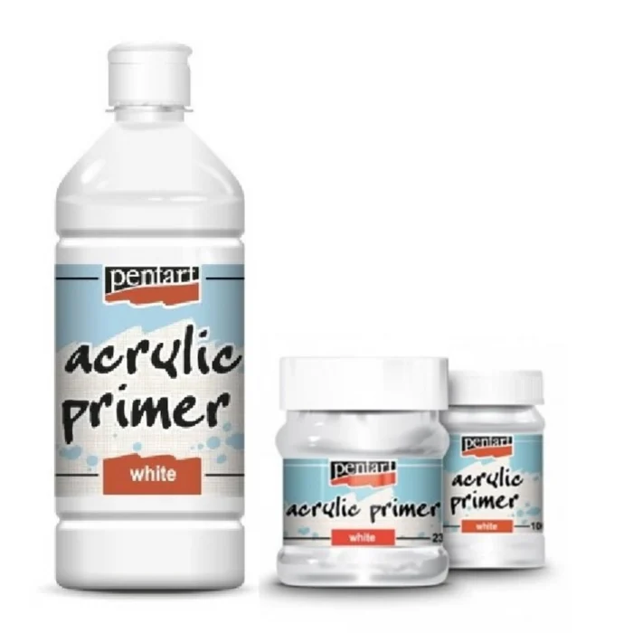 Acrylic Primer White - Grund Acrilic Alb, pe bază de apă - Pentart [1]