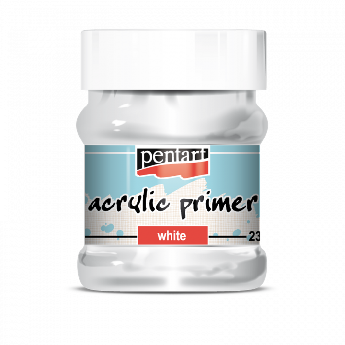 Acrylic Primer White - Grund Acrilic Alb, pe bază de apă - Pentart [2]