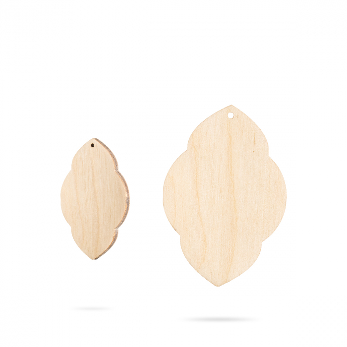 Bază bijuterii din lemn - Wood earrings base F 19 [1]