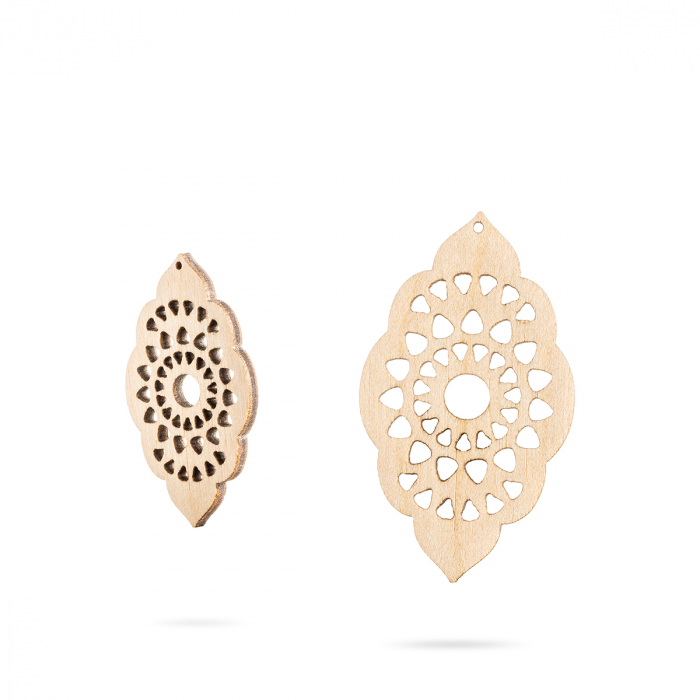 Bază bijuterii din lemn - Wood earrings base F 59 [1]