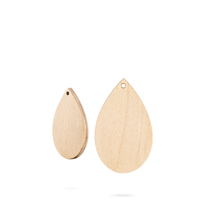 Bază bijuterii din lemn - Wood earrings base F 64 [1]