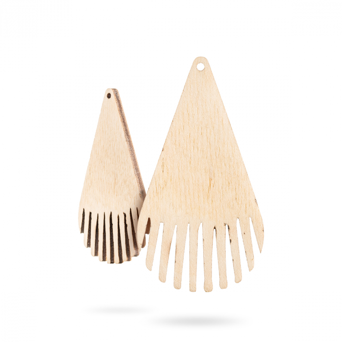 Bază bijuterii din lemn - Wood earrings base F 65 [1]