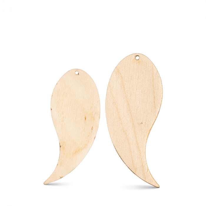 Bază bijuterii din lemn - Wood earrings base F 67 [1]