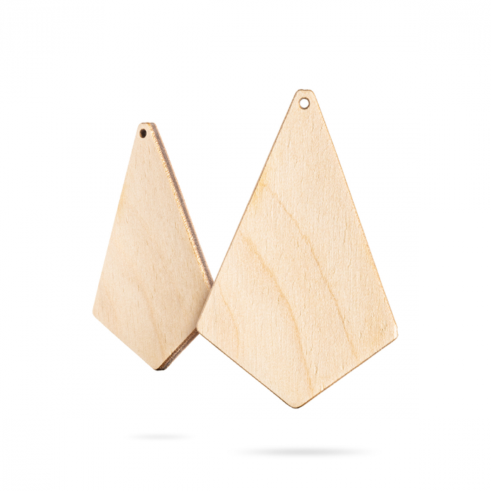 Bază bijuterii din lemn - Wood earrings base F 68 [1]
