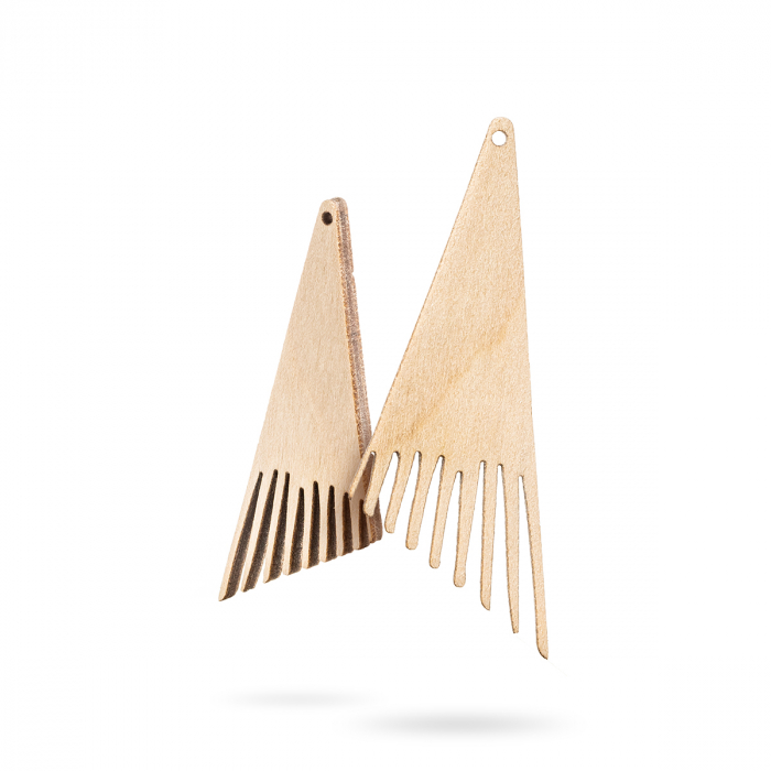 Bază bijuterii din lemn - Wood earrings base F 72 [1]