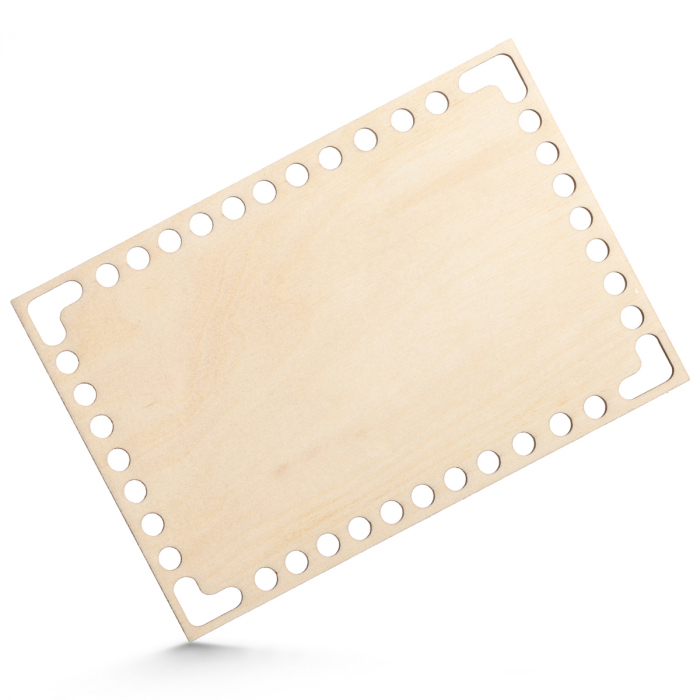 Bază din lemn pentru croșetat simplă dreptunghi - 5*10 cm; 10*15 cm - BC07 [2]