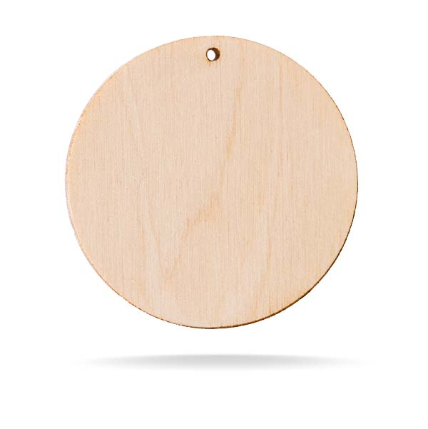 Bază rotundă cu gaură din lemn pt cercei, pt creații de DIY sau pt mărțișor - HD03 [1]