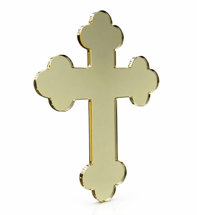 Cruce Decorativă din Plexiglas Auriu [3]