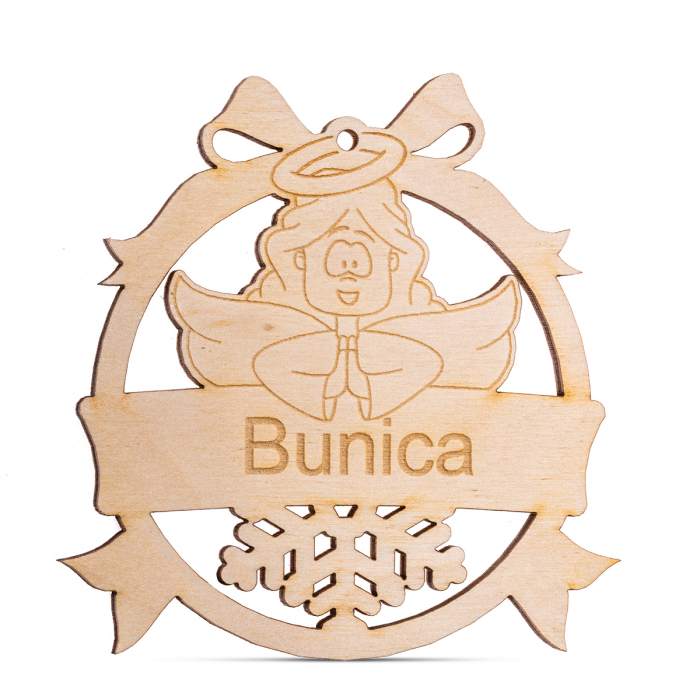 Glob din lemn personalizat cu nume - SC103 [1]