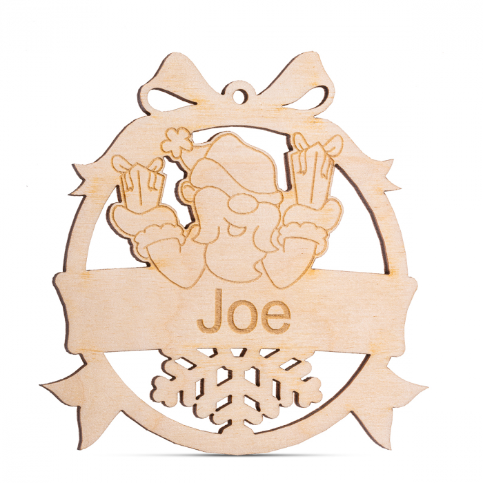 Glob din lemn personalizat cu nume - SC104 [1]