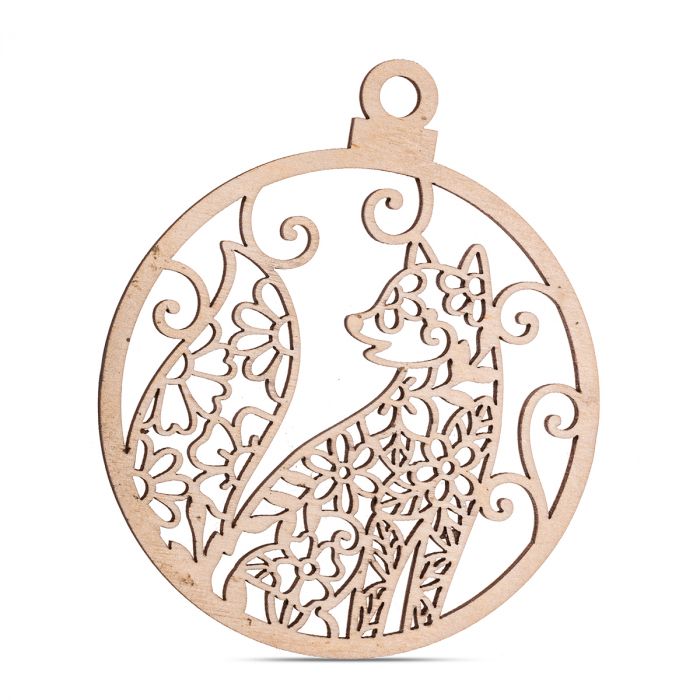 Glob din lemn vulpe - 12*8,5 cm - SC75 [1]