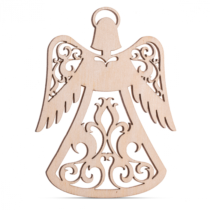 Înger din Lemn ca Ornament de bază a Crăciunuli  - SC70 [1]
