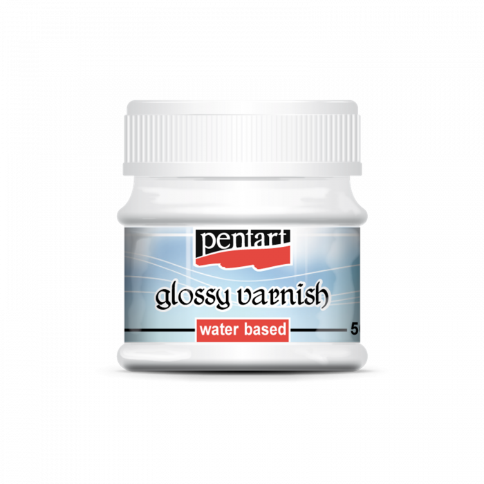 Lac lucios pe bază de apă - Glossy Varnish - 50 ml - Pentart [1]