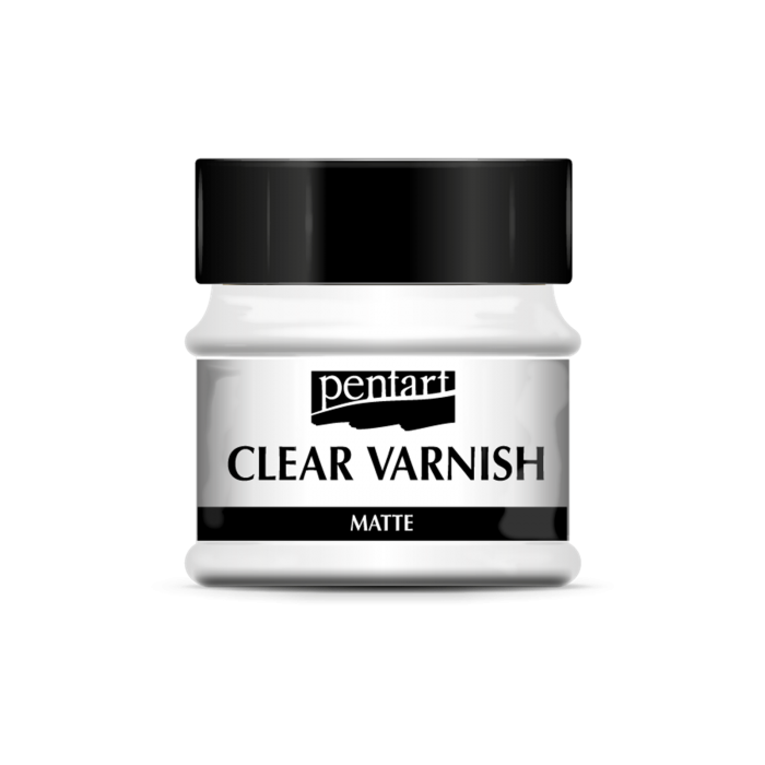 Lac mat, pe bază de solvent pt rezistență la apă și pt o protecție durabilă- Clear Varnish Matte - 50 ml - Pentart [1]