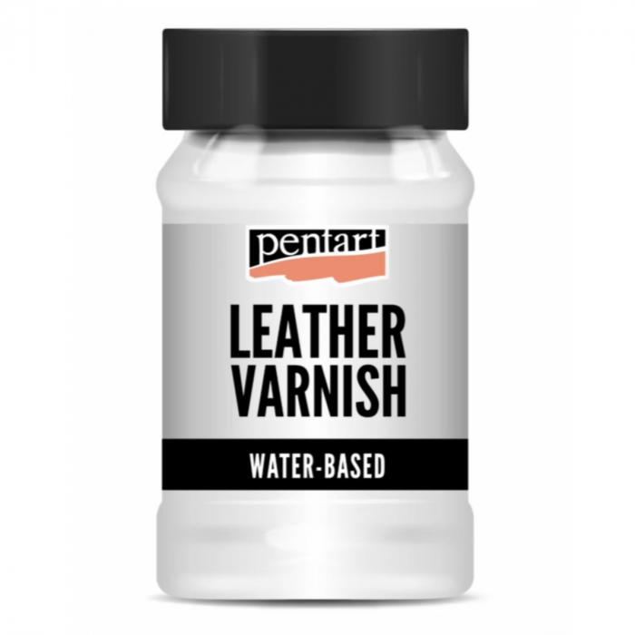 Lac Lucios pentru Piele pe bază de apă – Leather Varnish Pentart, 100 ml – Protecție și Strălucire Profesională [1]
