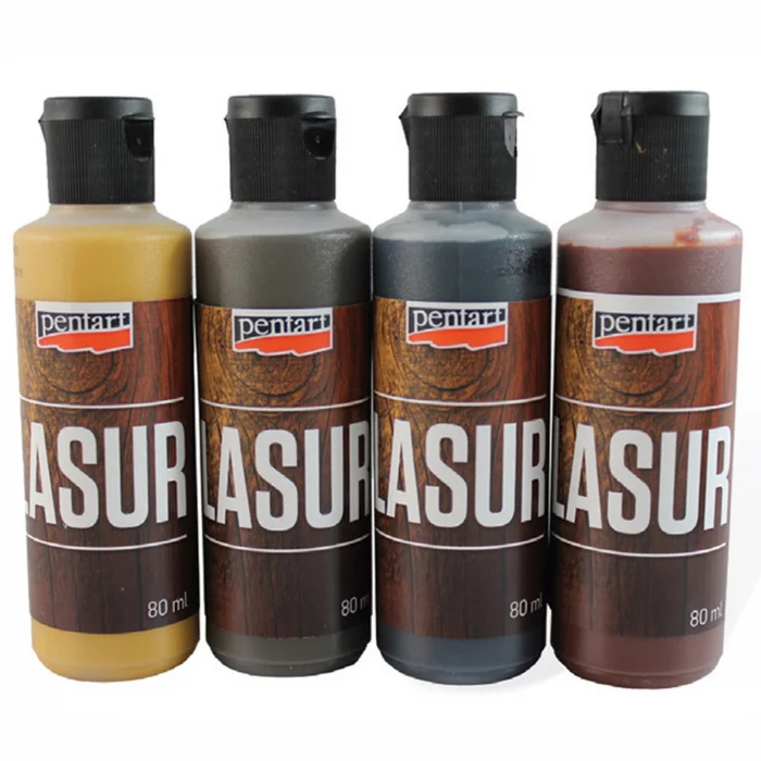 Lazură pentru lemn 80 ml - Exterior şi interior Pentart 17520 - Copie [1]