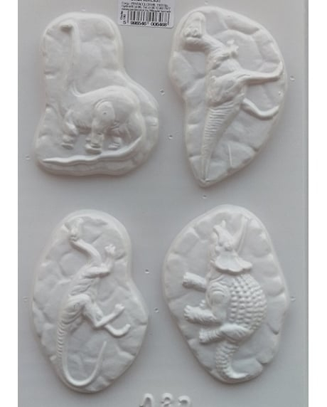 Matriță din plastic – Dinozauri 3D – pentru turnat figurine din ipsos, praf ceramic, săpun, piatră lichidă sau beton [2]
