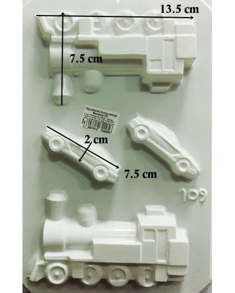 Matriță din plastic – Mijloace de transport 3D – pentru turnat figurine din ipsos, praf ceramic, săpun, piatră lichidă sau beton [2]