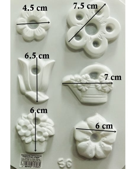 Matriță pentru turnat – Floare agățătoare, ideală pentru ipsos, praf ceramic și proiecte DIY [2]