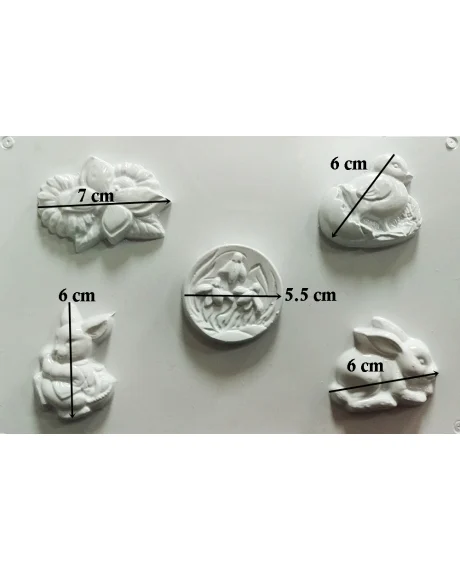 Matrita pentru turnat - Pasti - Ghiocei, Ouă de Paște și Iepuraș [2]