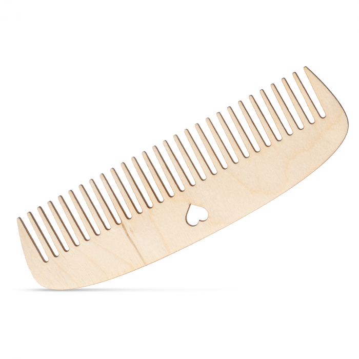 Pieptene Blank din Lemn Natural – Bază pentru Personalizare și Proiecte Handmade [1]