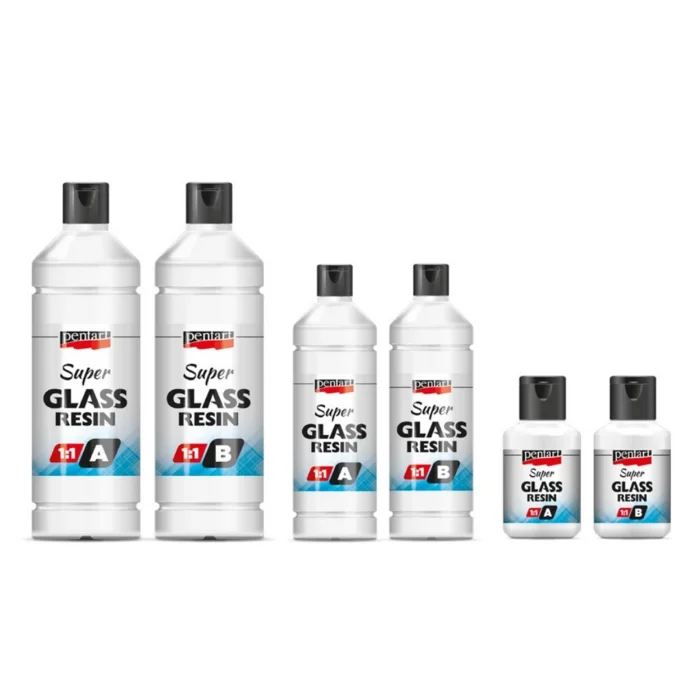 Rășină Epoxidică Transparentă Super Glass – 2 Componente (1:1) – Efect Sticlă pentru Turnare și Acoperire - Pentart [1]