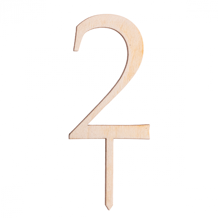 Numere de tort din lemn – Decorul perfect pentru momente speciale - Cake Topper -  0-9 [3]