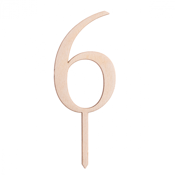 Numere de tort din lemn – Decorul perfect pentru momente speciale - Cake Topper -  0-9 [7]