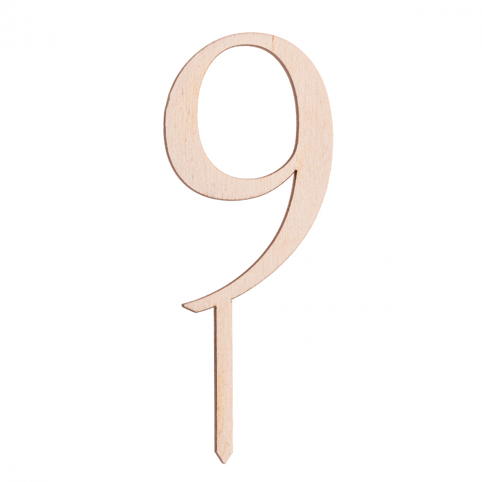 Numere de tort din lemn – Decorul perfect pentru momente speciale - Cake Topper -  0-9 [10]