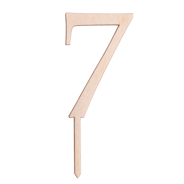Numere de tort din lemn – Decorul perfect pentru momente speciale - Cake Topper -  0-9 [8]