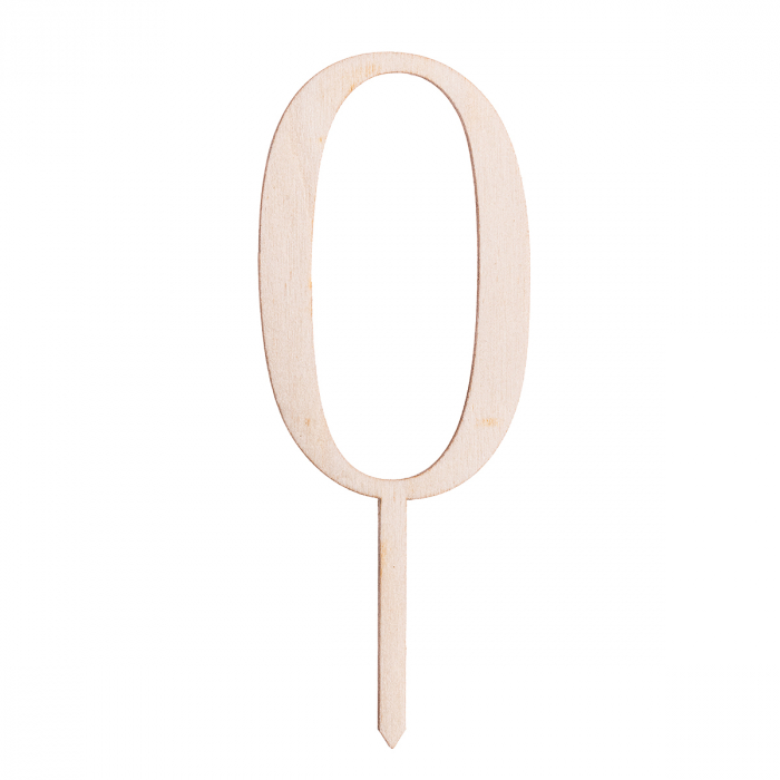 Numere de tort din lemn – Decorul perfect pentru momente speciale - Cake Topper -  0-9 [1]