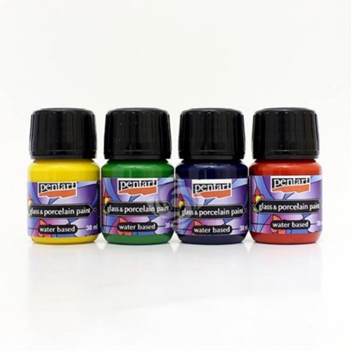 Vopsea pentru porțelan și sticlă pe bază de apă 30 ml - Pentart [2]