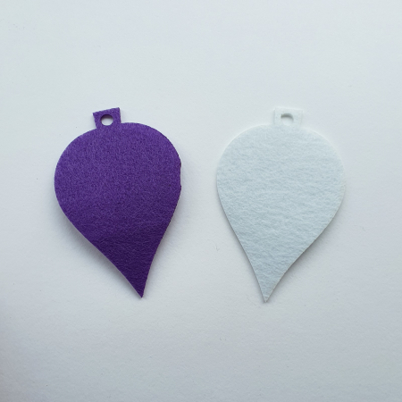 Fetru - Ornament de Crăciun din pâslă - 9 * 5 cm -DF04