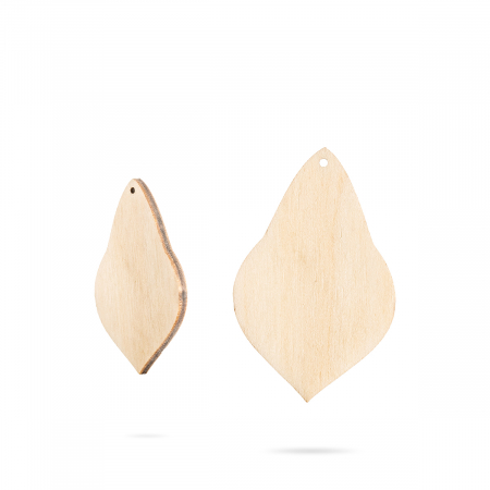 Cercei - Bază bijuterii din lemn - Wood earrings base F 17