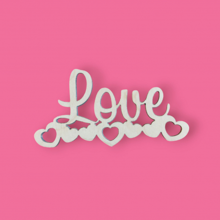Prescript din lemn - Love- Î*L 5,7 * 11 cm; 9 * 17 cm; 19 * 36 cm; 29 * 55 cm; 39 * 75 cm - HD16 [1]