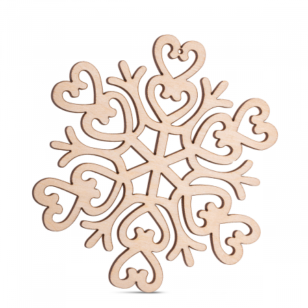 Crăciun - Wood Snowflake for Crafts - SC27