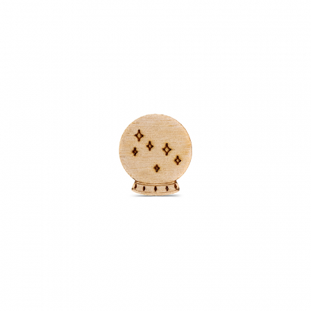 Mărțișor - Glob magic din lemn pt diferite proiecte, 2,6 * 2,4 cm - SM52